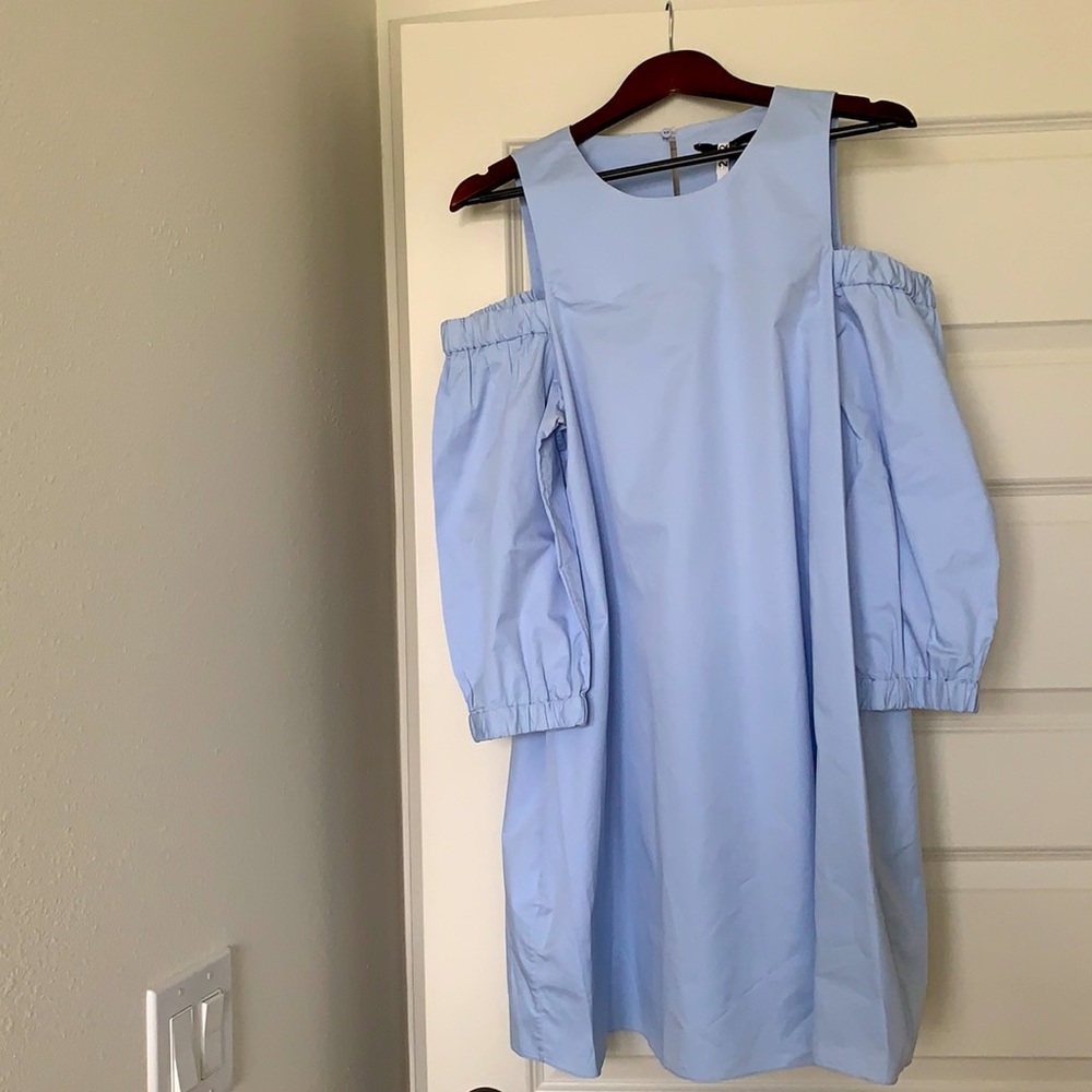 Sundress, cold shoulder style.